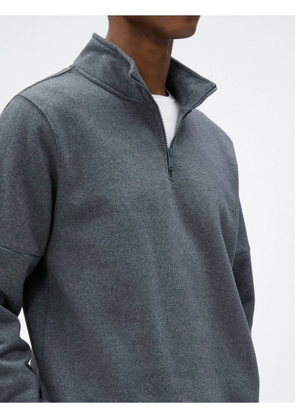 4WAM70122MK Koton Erkek Sweat Antrasit fırsatları
