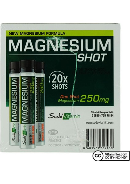 Magnesium 20 Shot x 20 ml