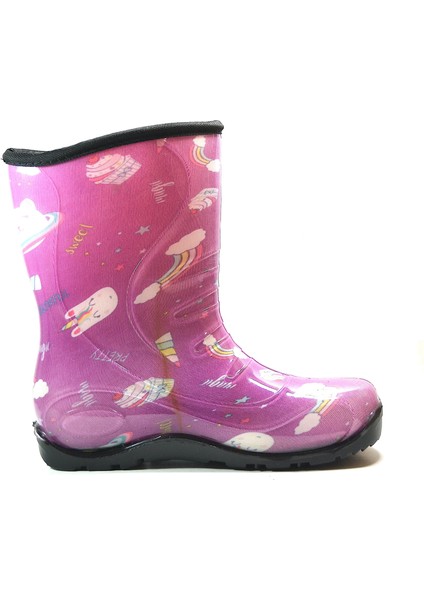 Y.001 Fuşya Su Geçirmez Kız Çocuk Yağmur Çizme fiyatları