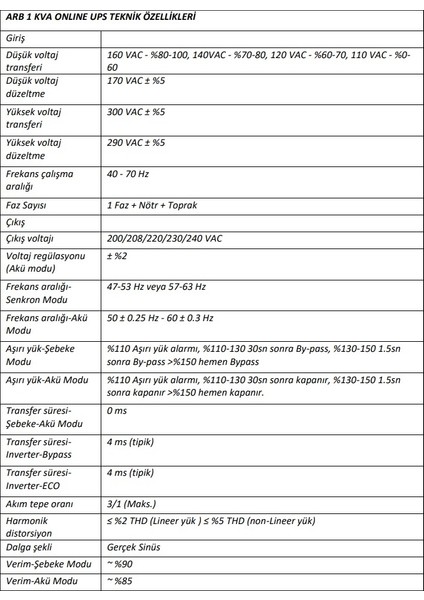 1101 1kva Online Kesintisiz Güç Kaynakları fırsatları