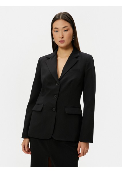Blazer Ceket Düğmeli Kapaklı Cepli Regular Fit modelleri