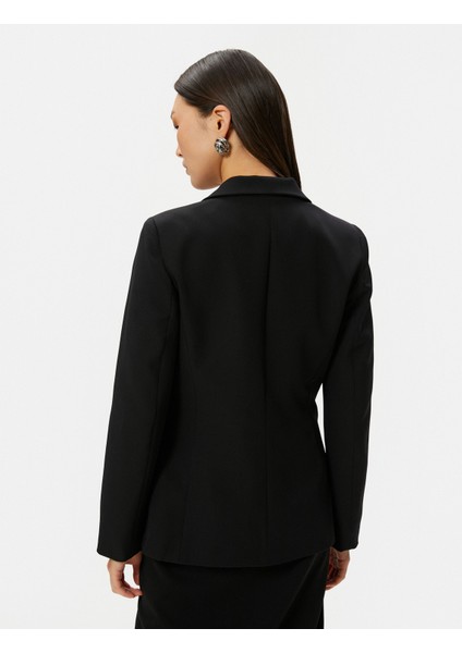 Blazer Ceket Düğmeli Kapaklı Cepli Regular Fit fırsatları