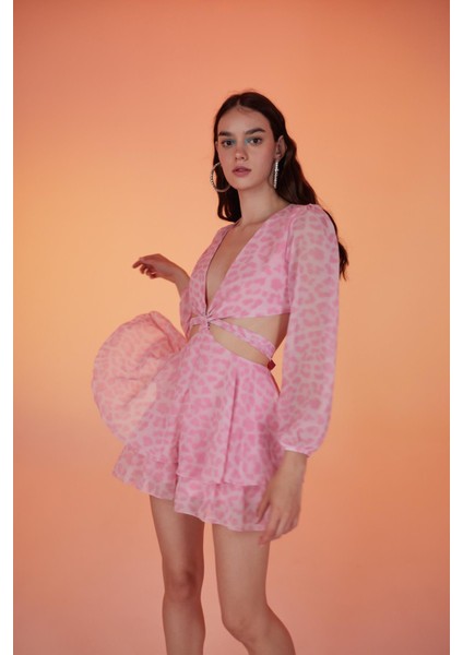 Pinky Elbise Pembe
