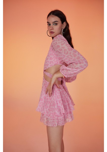 Pinky Elbise Pembe