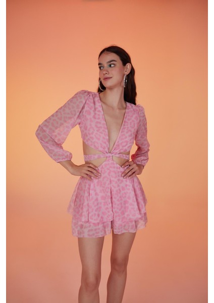 Pinky Elbise Pembe