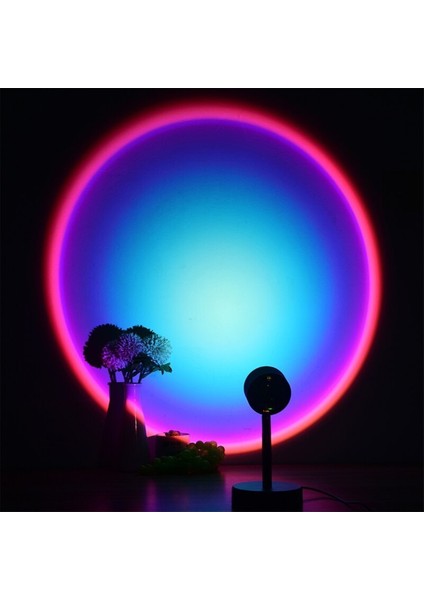 Gece Lambası Projektör Kumandalı Gün Batımı 16 Farklı Görüntü Sunset Lamp Çocuk Odası indirimleri