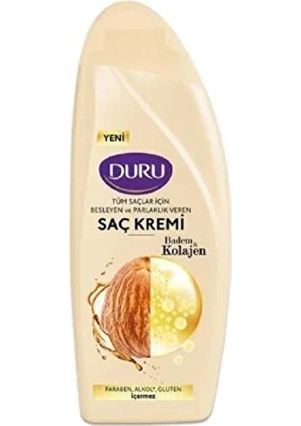 Saç Kremi 500 ml Kolajen & Badem x 2 Adet