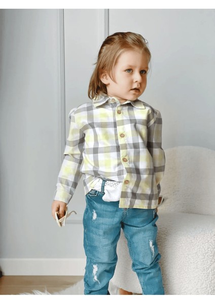 Ares Kids Fashion Gömlek Erkek Çocuklar Için