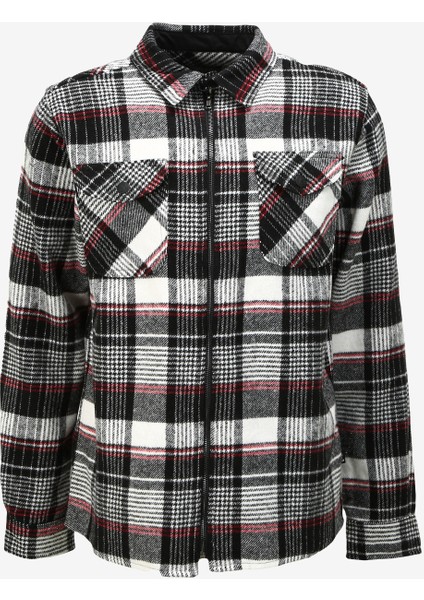 CALIFORNIA Siyah-Kırık Beyaz BASIC GÖMLEK