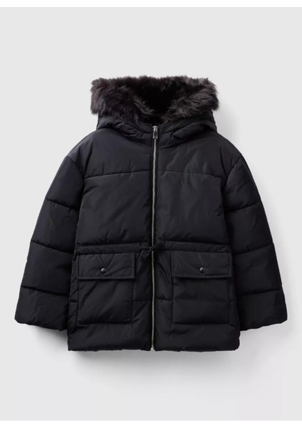 Siyah Kız Çocuk Mont 2LBGCN02X