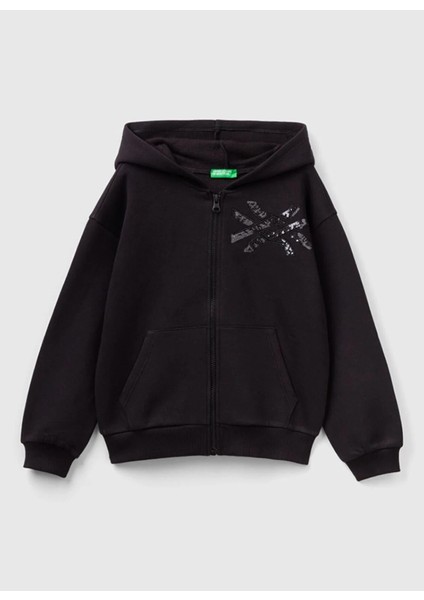 Kız Çocuk Siyah Sweatshırt 39M2C502Y