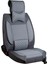 Seat Ateca Uyumlu Yarı Deri Oto Koltuk Kılıfı Ön/arka Tam Set (Aqua Seri) Füme 4