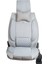 renault Clio 4 Uyumlu Yarı Deri Oto Koltuk Kılıfı Ön/arka Tam Set (Aqua Seri) Gri 4