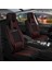 Bmw X1 Uyumlu Yarı Deri Oto Koltuk Kılıfı Ön/arka Tam Set (Aqua Seri) Siyah-Kırmızı 1