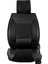 Jeep Compass Uyumlu Yarı Deri Oto Koltuk Kılıfı Ön/arka Tam Set (Aqua Seri) Siyah 4