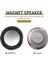 50MM 2" Çap Manyetik Tip Alüminyum Kabuk Yuvarlak Hoparlör 8 Ohm 5W (Yurt Dışından) 3