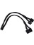 Cı-E 5.0 Uzatma Kablosu, 4090 4080 16PIN(12+4) Erkek - 4X8PIN Dişi 12VHPWR Kablo Pcıe Gpu Güç Kılıflı Uzatma Kablosu (Yurt Dışından) 1