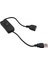 5 Adet 28 cm USB Kablosu Erkek Kadın ile On/off Uzatma Geçiş USB Lamba USB Fan Güç Kaynağı Hattı Dayanıklı Siyah (Yurt Dışından) 2