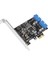 Pcıe Çift 2 Bağlantı Noktalı Genişletme Kartı 19PIN USB 3.0 Kartı Pcı-E - Pcı 20PIN Erkek Bağlantı Noktaları Adaptörü Masaüstü Için Genişletici Kart (Yurt Dışından) 1
