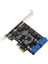 Pcıe Çift 2 Bağlantı Noktalı Genişletme Kartı 19PIN USB 3.0 Kartı Pcı-E - Pcı 20PIN Erkek Bağlantı Noktaları Adaptörü Masaüstü Için Genişletici Kart (Yurt Dışından) 2