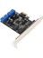 Pcıe Çift 2 Bağlantı Noktalı Genişletme Kartı 19PIN USB 3.0 Kartı Pcı-E - Pcı 20PIN Erkek Bağlantı Noktaları Adaptörü Masaüstü Için Genişletici Kart (Yurt Dışından) 3