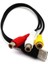 USB 3rca Kablosu USB Dişi 3 Rca Rgb Video Av Kompozit Adaptör Dönüştürücü Kablo Kordon Konektörü Kurşun Tv Pc Dvr Için (Yurt Dışından) 3