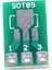 100 Adet SOT89 SOT223 Dıp Pcb Transfer Kartı Pin Adaptör Plakası Çift Taraflı 1.5mm 2.3mm Ila 2.54MM Pin Pitch Pinboard (Yurt Dışından) 1