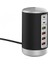 65W USB Hızlı Şarj Cihazı Hub Hızlı Şarj Qc3.0 Çoklu 6 Bağlantı Noktalı USB Tip C Pd Şarj Cihazı Şarj Istasyonu (Siyah) Us Plug (Yurt Dışından) 1