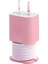 13 12 Şarj Koruyucu Kılıf 18 W 20 W Silikon Kapak Kabuk USB Kablosu Koruyucu Veri Kablosu Sarıcı, Pembe (Yurt Dışından) 1