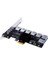 7 Port Pcıe Yükseltici Kart Pcıe Adaptör Kartı Pci Express Çarpan Hub Pcıe 1x Adaptörü Btc Madencilik Genişletme Kartı (Yurt Dışından) 4