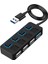 Bireysel LED Aydınlatmalı Güç Anahtarları ile 4 Bağlantı Noktalı USB 3.0 Hub USB Hub Adaptörü Genişletici Pc Için Çoklu USB Bölücü (Yurt Dışından) 1
