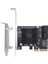 Pcıe - 5 Bağlantı Noktalı Sata Iıı 6 Gb/sn Sata Denetleyici Genişletme Kartı JMB585 Bilgisayar Kasası Adaptör Kartı (Yurt Dışından) 1