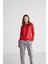 Voem Kadın Kırmızı Patlı Pijama Takımı 16958 4