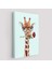 Ağzında Gül Olan Gözlüklü Zürafa Duvar TABLOSU-6080 2
