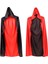 2pcs Cadılar Bayramı Vampir Pelerini, Cadılar Bayramı Yetişkin Cosplay Için Geri Dönüşümlü Kapüşonlu Vampir Pelerini, Siyah ve Kırmızı 5ft B (Yurt Dışından) 1