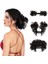 Dağınık Topuz Saç Parçası Yan Tarak Klip Saç Topuz Tousled Updo Postiş Kadınlar Için Ayarlanabilir Tousled Updo A (Yurt Dışından) 4