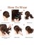 Dağınık Topuz Saç Parçası Yan Tarak Klip Saç Topuz Tousled Updo Postiş Kadınlar Için Ayarlanabilir Tousled Updo A (Yurt Dışından) 5