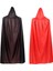 2pcs Cadılar Bayramı Vampir Pelerini, Cadılar Bayramı Yetişkin Cosplay Için Geri Dönüşümlü Kapüşonlu Vampir Pelerini, Siyah ve Kırmızı 5ft B (Yurt Dışından) 5