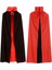 2pcs Cadılar Bayramı Vampir Pelerini, Cadılar Bayramı Yetişkin Cosplay Için Geri Dönüşümlü Kapüşonlu Vampir Pelerini, Siyah ve Kırmızı 5ft A (Yurt Dışından) 1