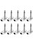 10 Adet 90 Derece Sağ Açı 6.35MM Mono 2 Kutuplu Jak Fişi 6.35MM Gitar Fono Gözleme 1/4 Inç Konnektör, Gümüş (Yurt Dışından) 2
