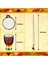 5 Adet Enstrüman Kolye Djembe Davul Mini Kolye Afrika Davul Ahşap Kolye Davul ve Perküsyon (Yurt Dışından) 2