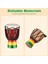 5 Adet Enstrüman Kolye Djembe Davul Mini Kolye Afrika Davul Ahşap Kolye Davul ve Perküsyon (Yurt Dışından) 5