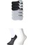 Siyah ve Beyaz Erkek Görünmez Çorap 6 Çift 1