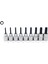 T10 - T50 3/8" 9 Parça Raylı Torx Uçlu Lokma Takımı C18S-RT09 2