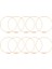 10 Adet 12 Inç Metal Çiçek Çember Masa Için Centerpieces, Düğün Için 10 Pcs Yer Kartı Sahipleri ile Metal Çelenk Yüzük (Yurt Dışından) 3