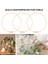 10 Adet 12 Inç Metal Çiçek Çember Masa Için Centerpieces, Düğün Için 10 Pcs Yer Kartı Sahipleri ile Metal Çelenk Yüzük (Yurt Dışından) 4