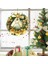 Ön Kapı Için Noel Çelenkleri - Noel Kapı Çelengi Kış Yapay Noel Çelenk Dekorasyonu Yay Çiçekleri ile (Yurt Dışından) 4