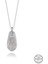 Swarovski Crystal Taşlı Drop Kesim Gümüş Kadın Kolye 1