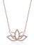 Gümüş Rose Lotus Çiçeği Kolye 1