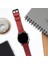 Huawei Watch Gt Gt2 E GT2E GT2PRO Gt3 Gt3 Pro Huawei Watch 4 Pro Ultimate Kırmızı Deri Kordon Kayış 46 22MM 4